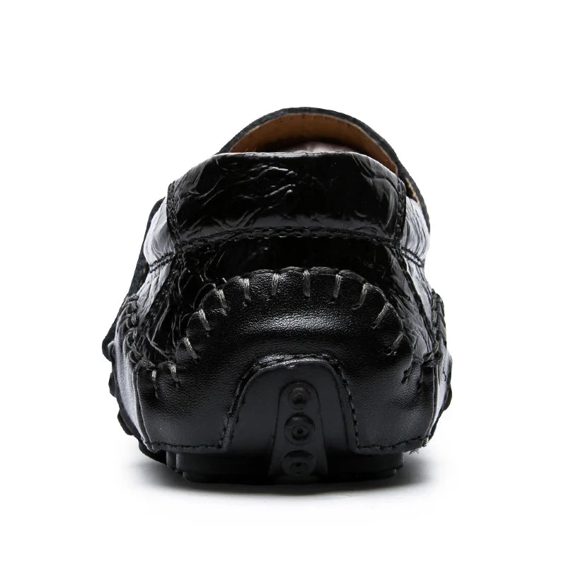Size 38-47 Genuine Leather Driving Moccasins Comfortable High Performance Men Real Leather Dress Shoes