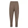 Miyake Pleated Casual Pants  Draping Feel  New Style Women's Simple Breathable  Casual Pants Large Size Harlem Pants