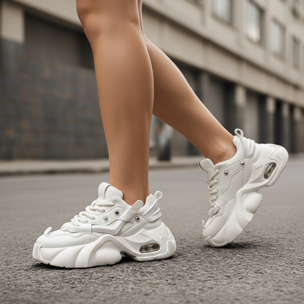 Chunky Platform Sneakers Height Increasing Fashion Designer Shoes Men