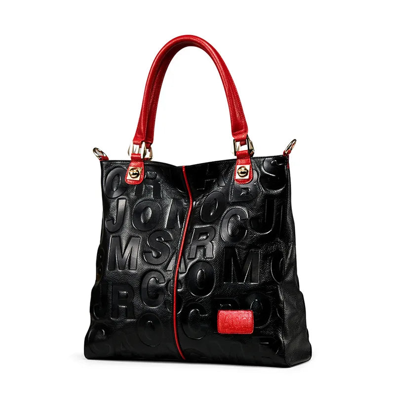 Women's Genuine Leather Multiway Crossbody Tote Bag Designer Shoulder Messenger Purse Large Capacity Casual Handbag for Daily
