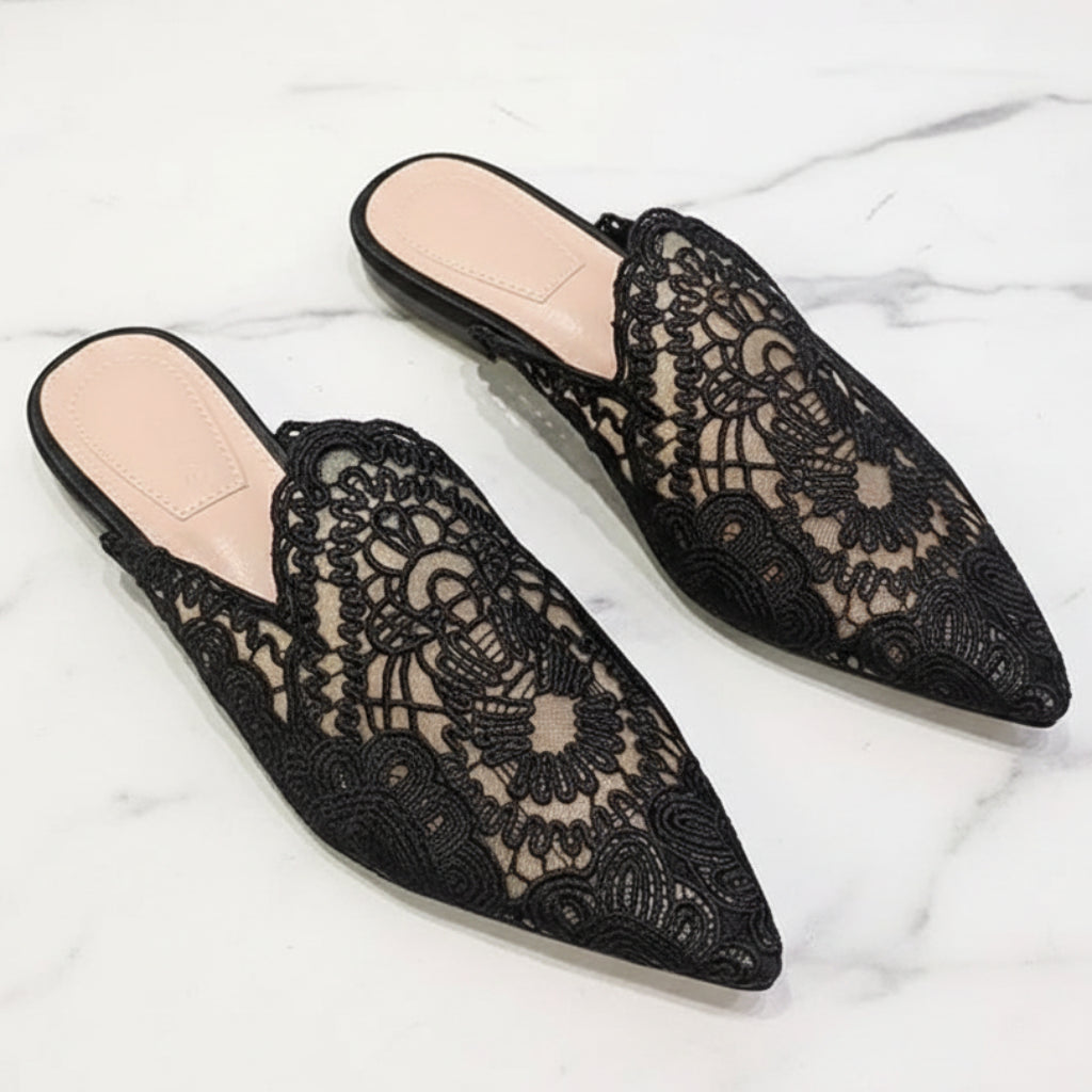 Lace Sandali Donna Femme Summer Slipper Slides Loafer Style 2026 Flat Women's Sandals for Ladies