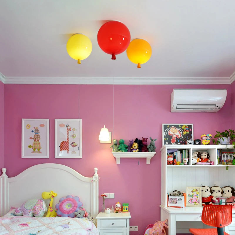 Fashion Balloon Lamps Ceiling Lights Colorful Baby Child Room Lamp Dining Room Bedroom Bedside Aisle Balcony Light Lamparas