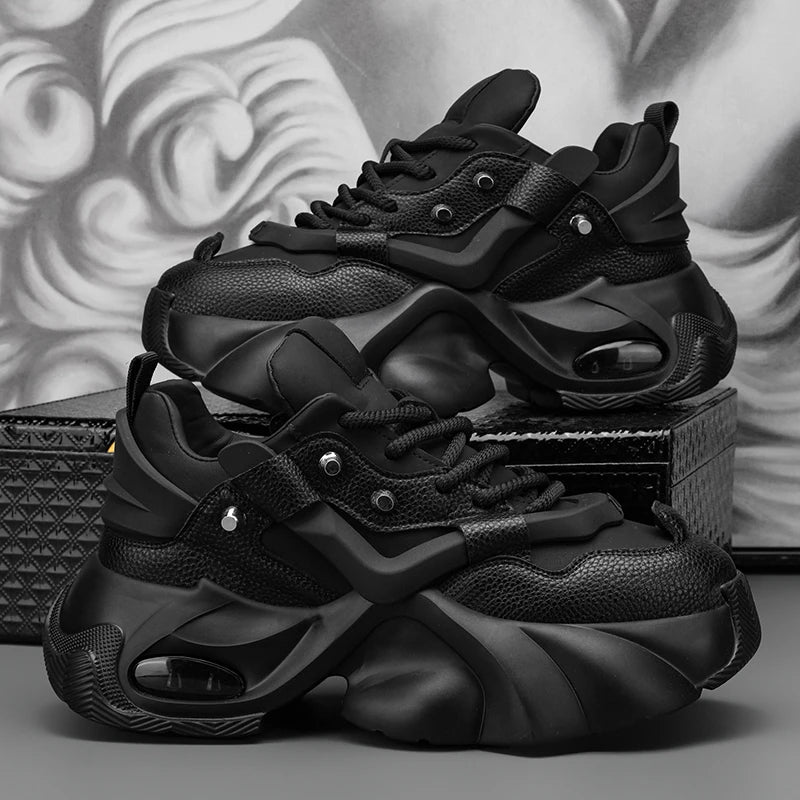 Chunky Platform Sneakers Height Increasing Fashion Designer Shoes Men