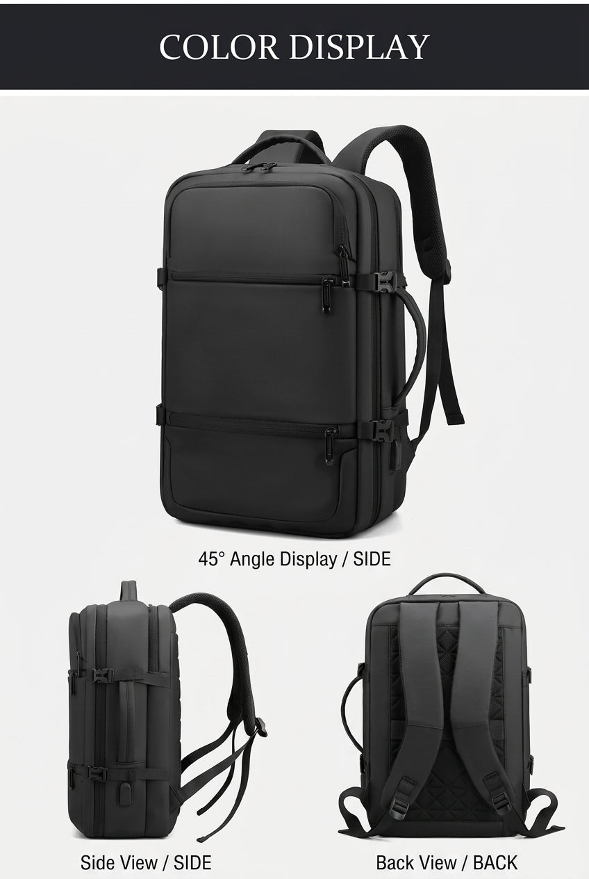 Fashion Casual Lightweight Multi-Functional Large Capacity Men Oxford Waterproof Anti-Scratch Trend All-Match Custom Backpack