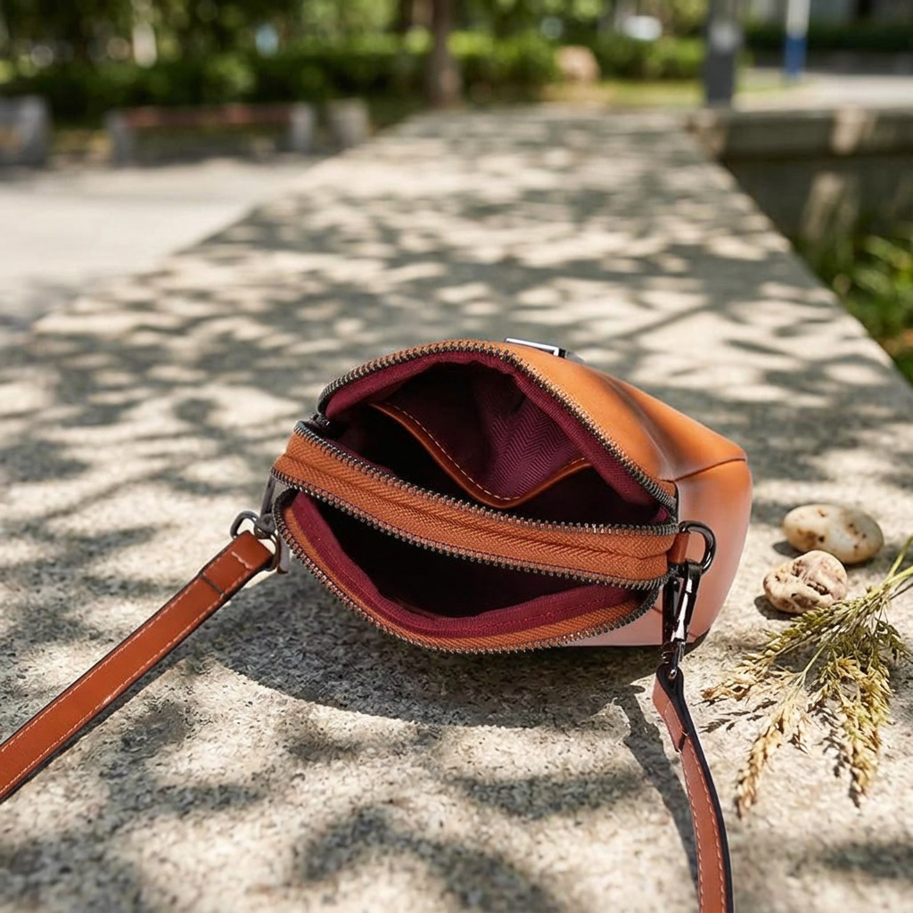 Fashion Designer Women's Genuine Leather Crossbody Shoulder Bags Casual Messenger Tote Bags Daily Travel Waterproof Eco-Friendly