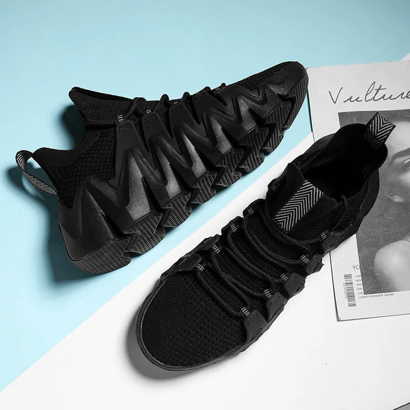 2023 Brand Logo Customization Blank Designer Fitness Walking Sports Sneakers Lightweight Breathable Sock Running Shoes for Men