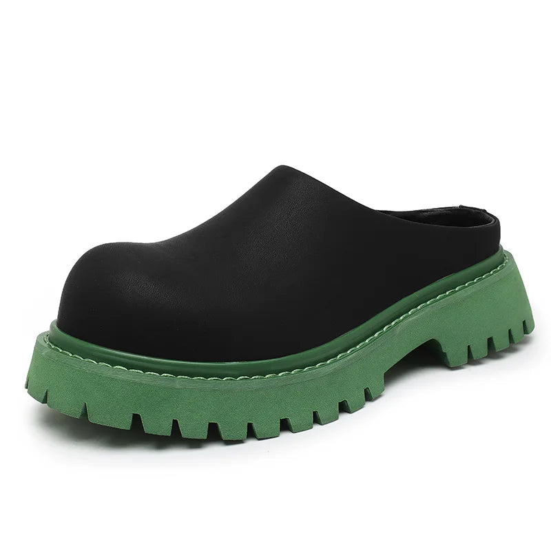 Slip-On Men's Loafers Leather Shoes Classic Design Oxfords Thick Sole Leather Dress Shoes