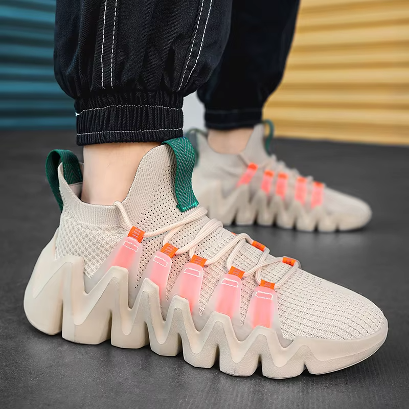 Designer Fitness Walking Sports Sneakers Lightweight Breathable Sock Running Shoes for Men