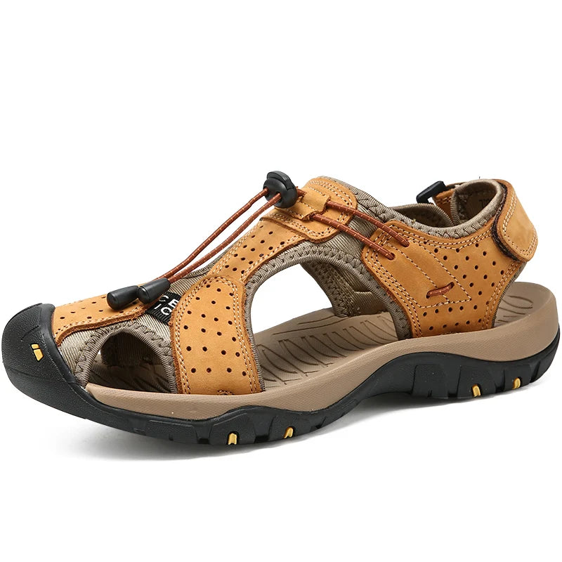 Full Grain Leather Sandals High Performance Wholesale Fashion Pure Leather Men Summer Sandals Shoes for Men