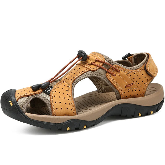Full Grain Leather Sandals High Performance Wholesale Fashion Pure Leather Men Summer Sandals Shoes for Men