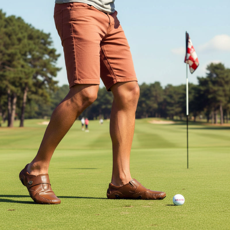 Genuine golf shoes men's wear-resistant men's sports shoes breathable shoes golf shoes large size 47