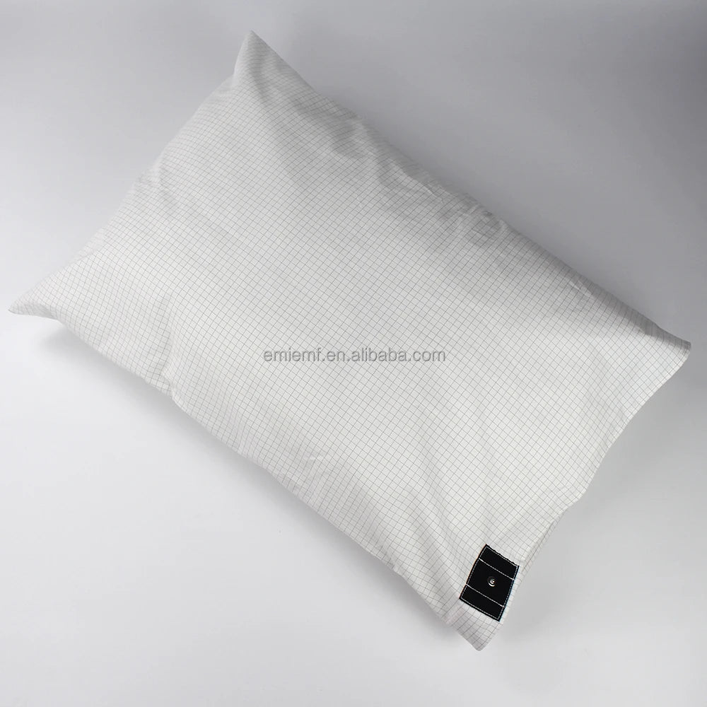 For GROUNDING 10% Silver Fiber Organic Cotton Grounding Sheet Plaid/Plain Pattern for Boys & Girls