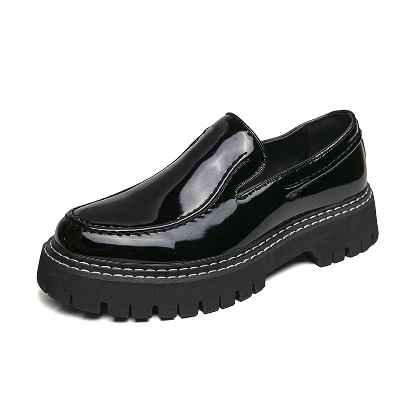 Slip-On Men's Loafers Leather Shoes With Soft Leather Business Career Man Shoes