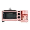 Multifunction 3-in-1 Electric Breakfast Set Toaster Coffee Maker Oven with Frying Pan
