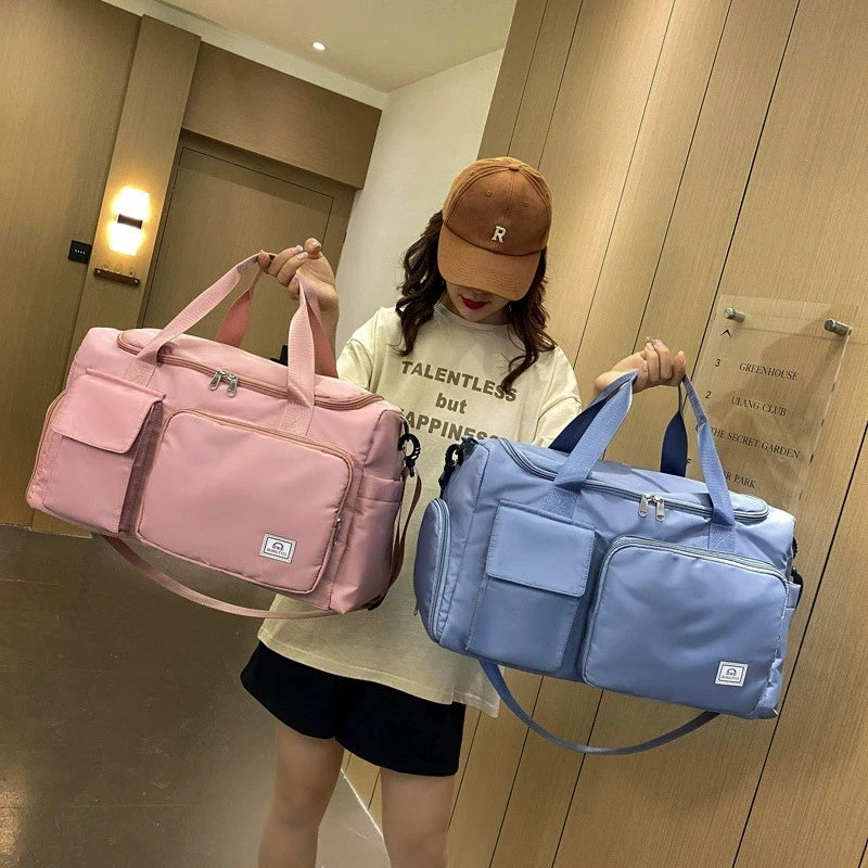 Large Capacity Cabin Bag Under Seat Flight Carry on Bag Sports Travel Duffel Holdall Hand Luggage Unisex With Shoe Package
