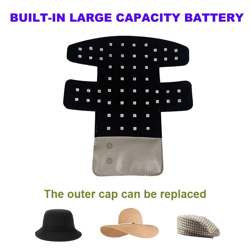 Professional Tech Laser Helmet for Dense Hair Nourishing 56 Electronic Diode Lamp Infrared Charging Violet Cap