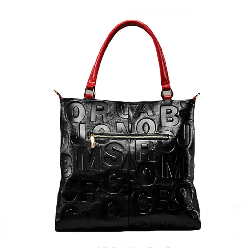 Women's Genuine Leather Multiway Crossbody Tote Bag Designer Shoulder Messenger Purse Large Capacity Casual Handbag for Daily