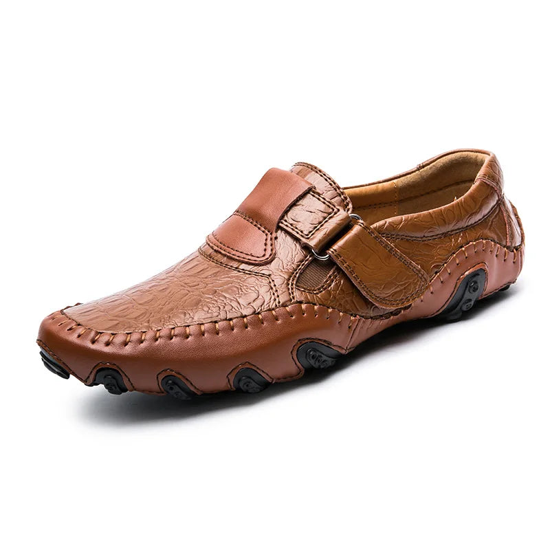 Size 38-47 Genuine Leather Driving Moccasins Comfortable High Performance Men Real Leather Dress Shoes