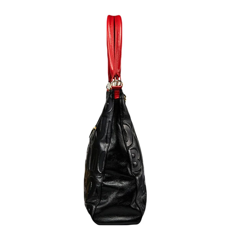 Women's Genuine Leather Multiway Crossbody Tote Bag Designer Shoulder Messenger Purse Large Capacity Casual Handbag for Daily
