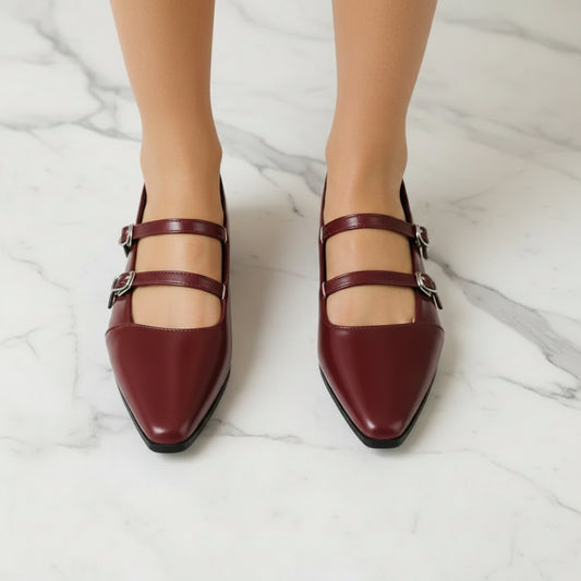 2025 Elegant Pumps Dress Female Office Job Shoes Mules Flat Shoes for Women