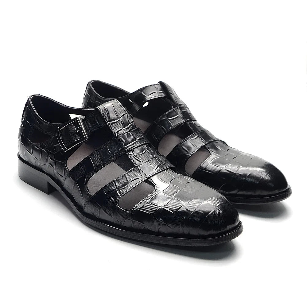 New Design Plus Size Breathable Men's Shoes Cow Genuine Leather Formal Business Casual Oxford Shoes for Men Wholesale