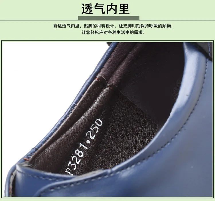 Men Genuine Leather fur Shoes High Quality Elastic Band Fashion Design Solid Tenacity Comfortable Men's Shoes Big Sizes 2021 s34
