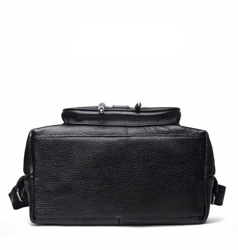 Women Backpack Genuine Leather Fashion All-match Simple College Style Casual Backpack