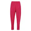 Miyake Pleated Casual Pants  Draping Feel  New Style Women's Simple Breathable  Casual Pants Large Size Harlem Pants