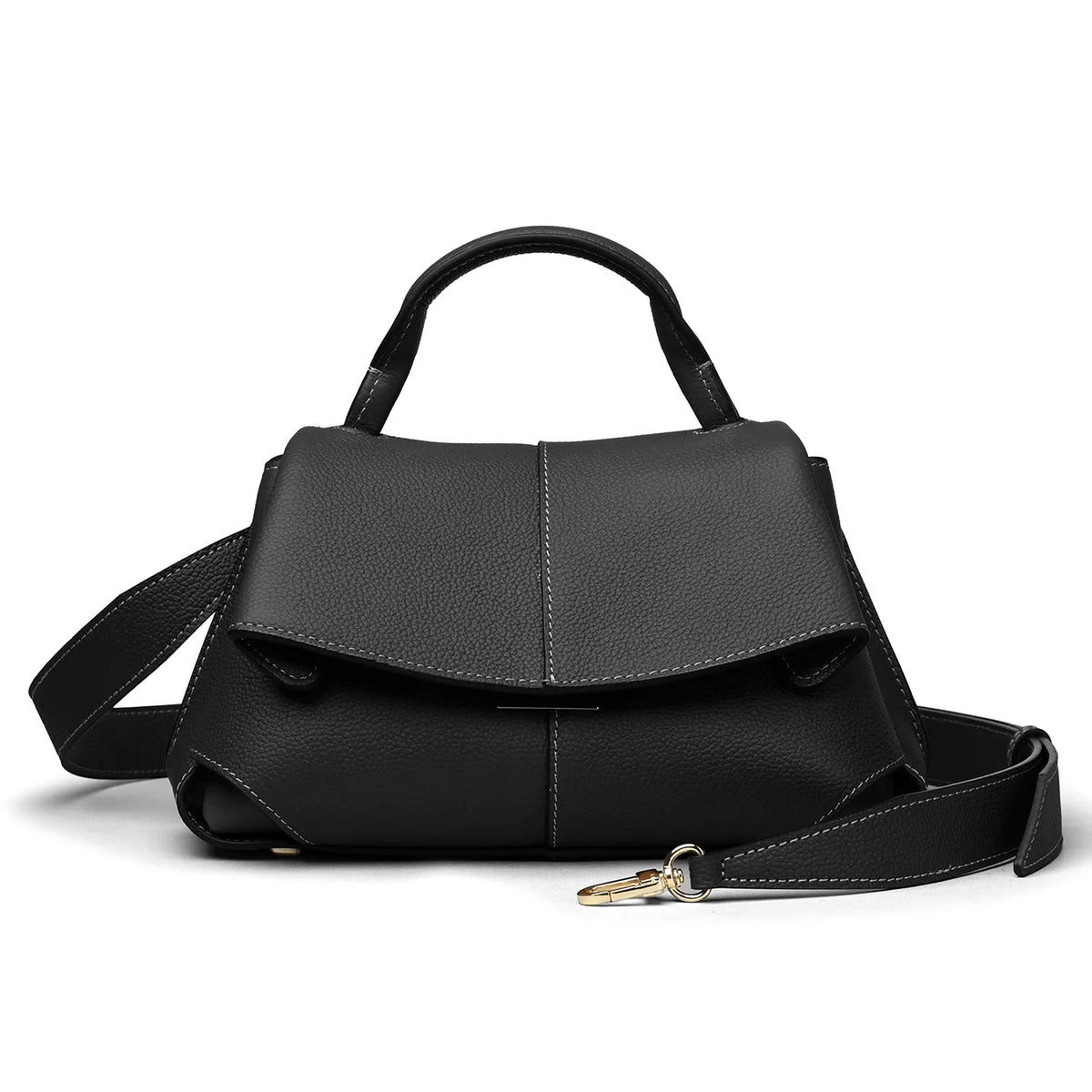 Women Bags Genuine Leather Messenger Crossbody Handbags Large Capacity Tote Shoulder Purses Elegant Daily Office Travel Shopping