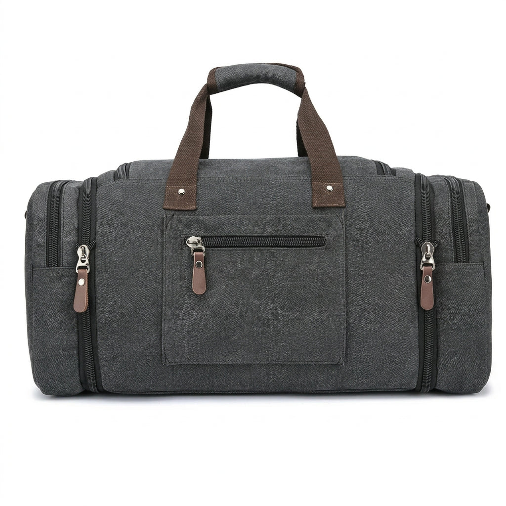Vintage Large Capacity Canvas Tote Bag Business Travel Weekend Carry Luggage Men's Women's Weekender Duffle Bag