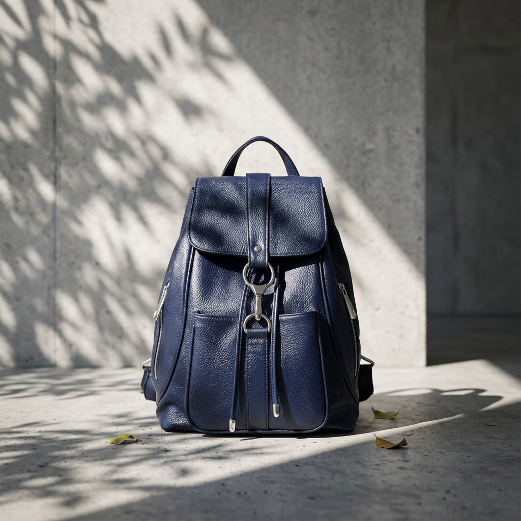 Women Backpack Genuine Leather Fashion All-match Simple College Style Casual Backpack