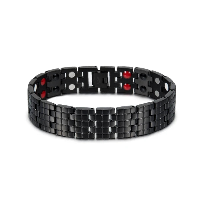 Magnetic Bracelet Male 16mm Wide Wristband Magnetic Stainless Steel Men Bracelets Hand Chain Link Health Energy Jewelry for Men
