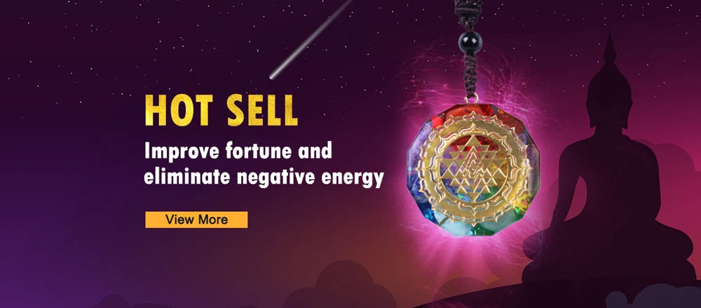 Orgonite Necklace Sri Yantra Pendant Sacred Geometry Tiger Eye Energy Necklace For Women Men Jewelry