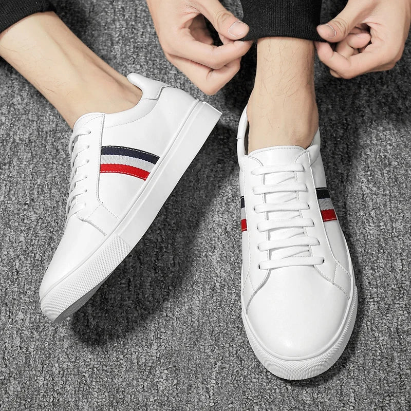 Lace-up Men's Loafers Genuine Cowhide Leather Boat Shoes Comfortable Business Office Formal Leather Men's Shoes