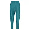 Miyake Pleated Casual Pants  Draping Feel  New Style Women's Simple Breathable  Casual Pants Large Size Harlem Pants