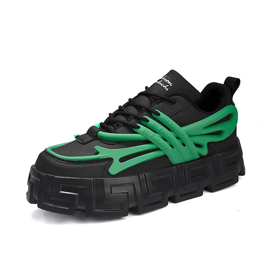2023 Men's Sports Sneakers with Custom Designer Logo Breathable Casual Thick Sole Skateboarding Shoes for Spring Season