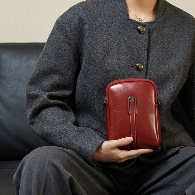 Fashion Designer Women's Genuine Leather Crossbody Shoulder Bags Casual Messenger Tote Bags Daily Travel Waterproof Eco-Friendly