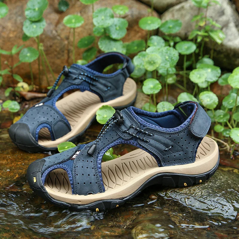 Full Grain Leather Sandals High Performance Wholesale Fashion Pure Leather Men Summer Sandals Shoes for Men