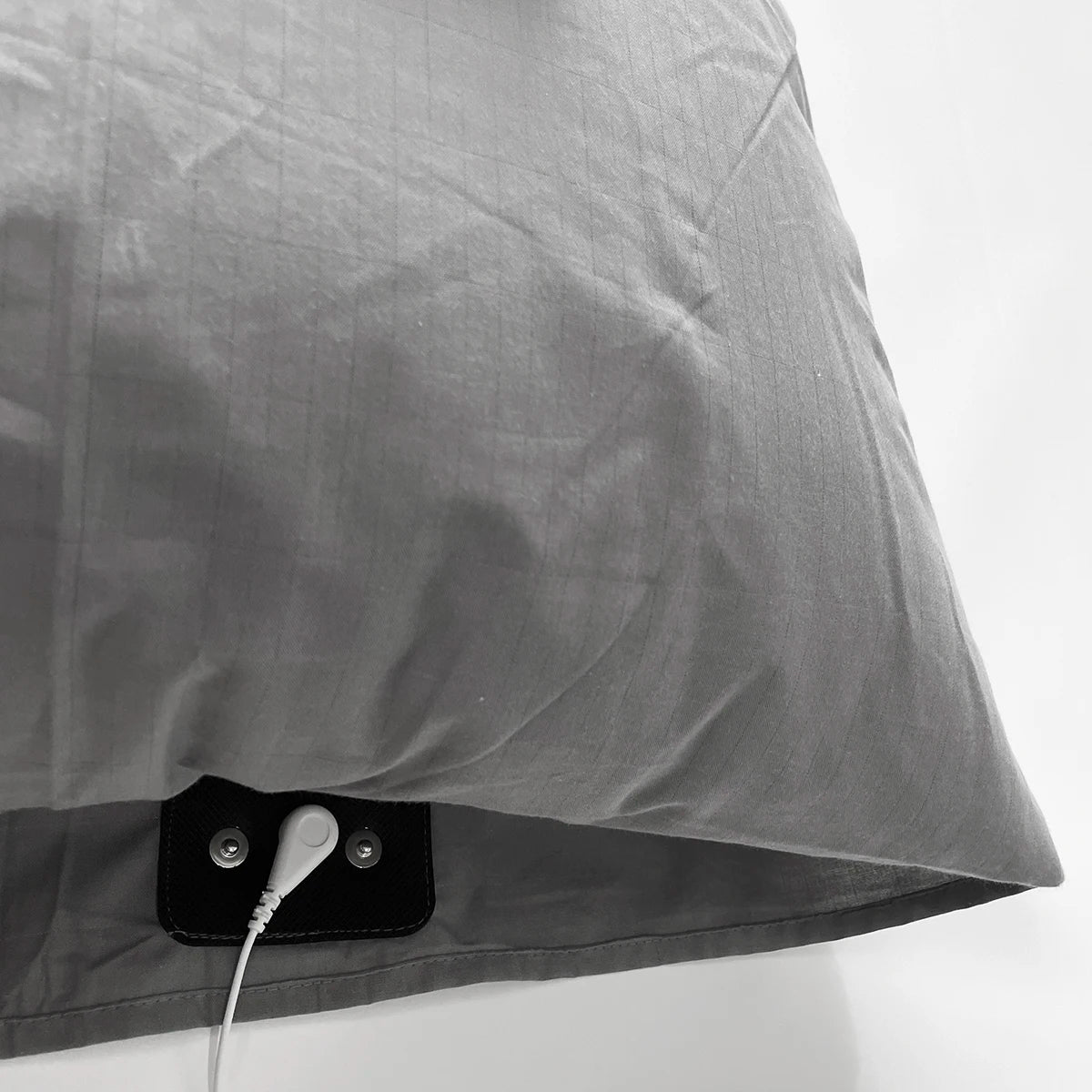 Silver Fiber Grounding Pillowcase with Earthing Cord Radiation-proof Kits Earthed Health Protection for Better Sleep