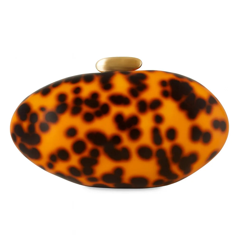 Splicing Strip Amber Handbag Women Chain Clutch Evening Bag Acrylic trendy clutch Bag