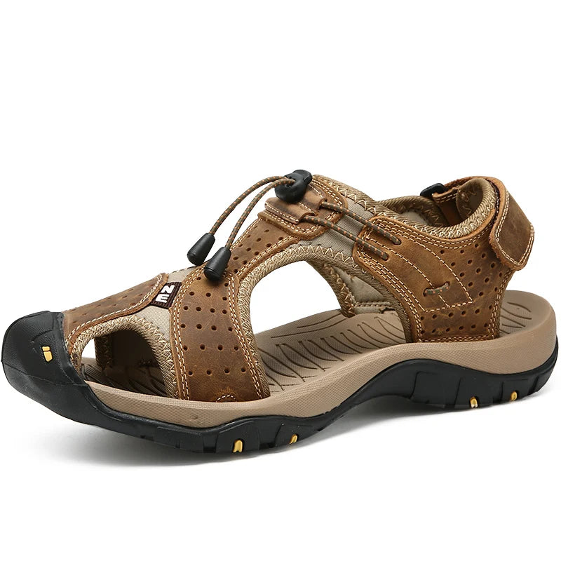 Full Grain Leather Sandals High Performance Wholesale Fashion Pure Leather Men Summer Sandals Shoes for Men
