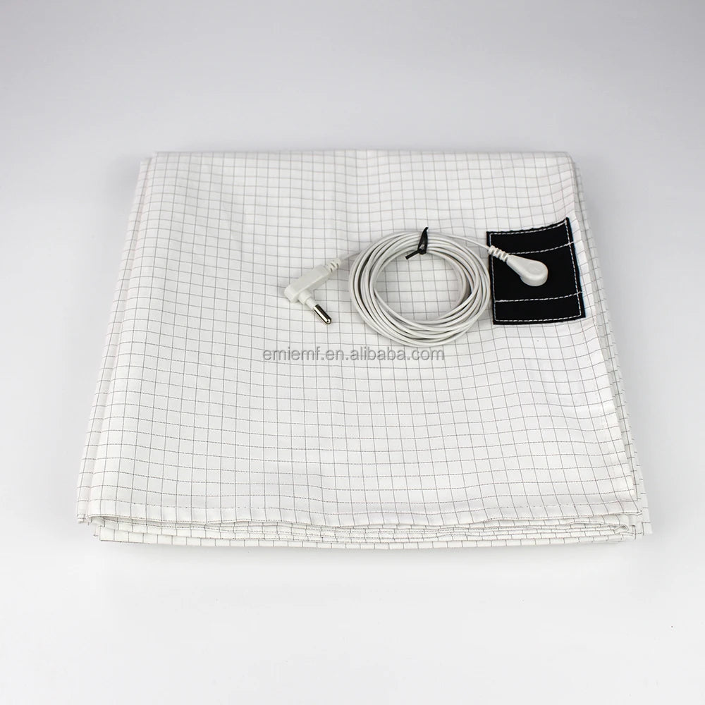 For Grounding Sheets King Plaid/Plain 76x80 Inch Drop Shipping 10% Silver Fiber for Boys & Girls