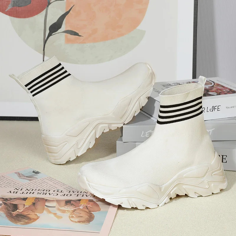 Fashion Women Casual Shoes Sock Design Sports trendy Sneakers for Ladies