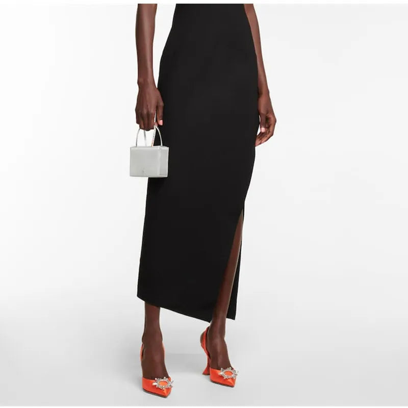 2025 Star style Women Sandals Elegant Pointed toe Slingback Summer Office Lady Shoes Fashion High heels Gladiator sandals Woman