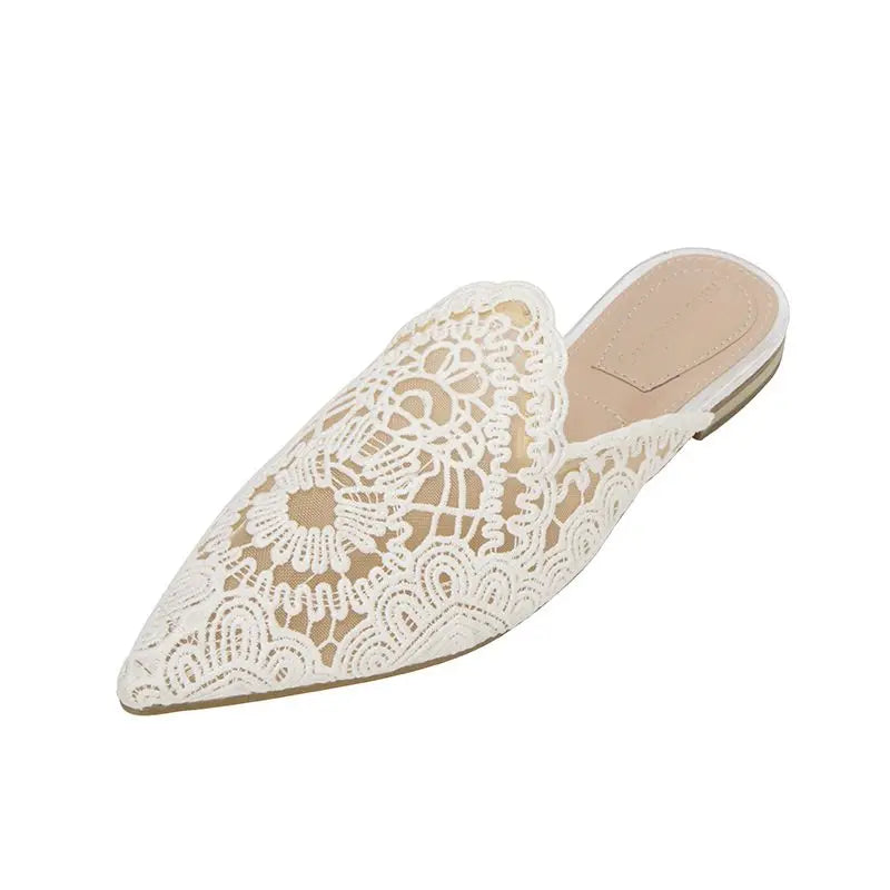 Lace Sandali Donna Femme Summer Slipper Slides Loafer Style 2026 Flat Women's Sandals for Ladies