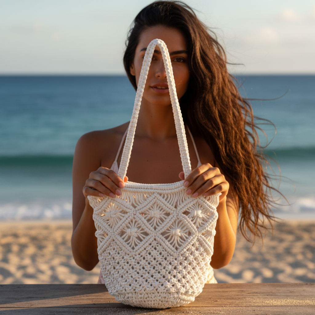 Summer Straw Shoulder Bag Women Large Capacity Rattan Bucket Bag Handmade Woven Beach Bag Fashion Vacation Handbag Tote