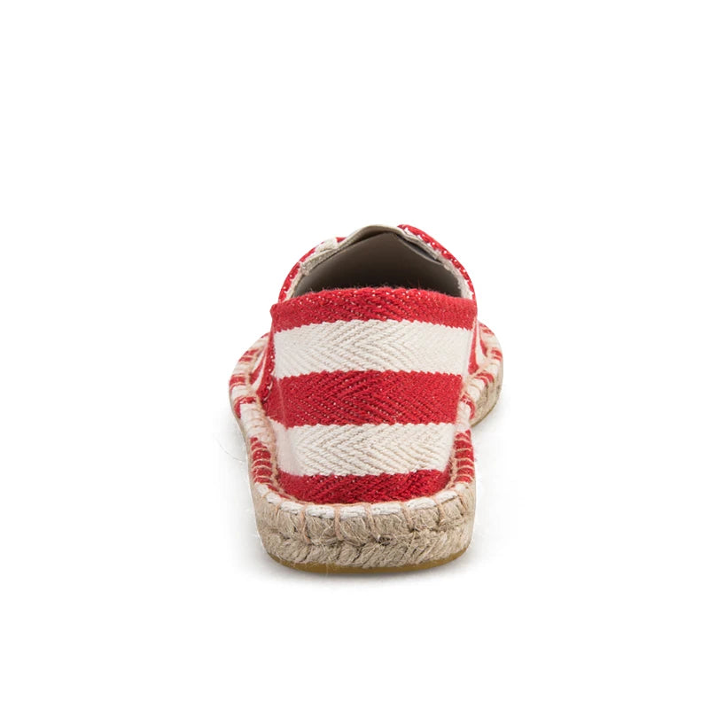 Summer Spadriles Zapatos Mayorista Wholesale Custom Spain Style Stripe Jute Sole Slip on Fashion Homme Men Women Les Sandal Espadrilles
