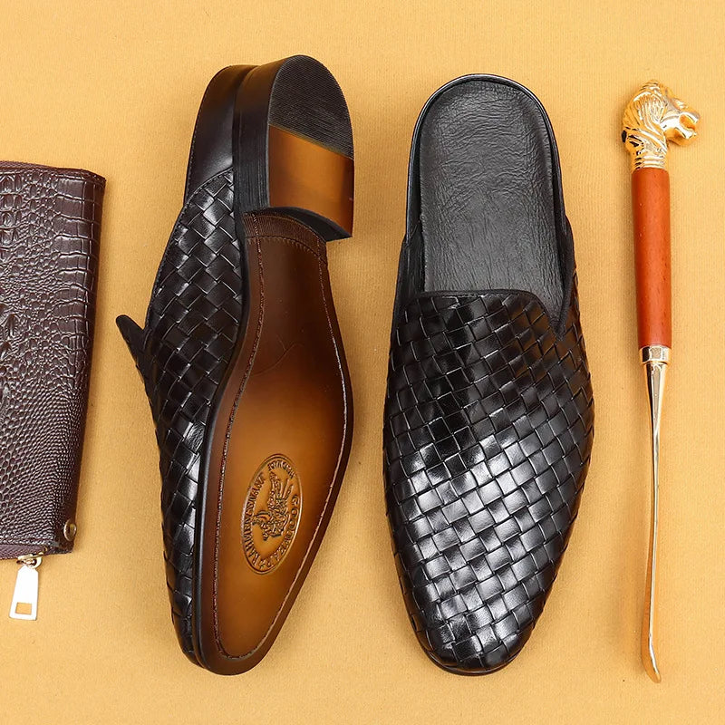 New Loafers Men Shoes slip on Casual Men's Thick-soled Leather Shoes Men's Luxury Shoes Luxury Footwear Accessories Luxury Brand