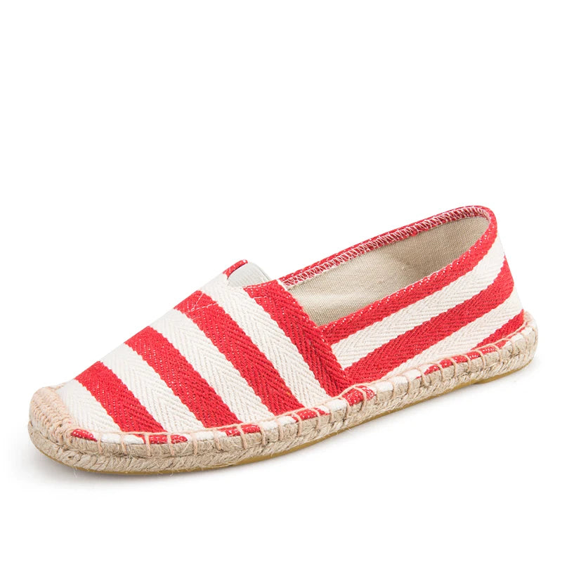 Summer Spadriles Zapatos Mayorista Wholesale Custom Spain Style Stripe Jute Sole Slip on Fashion Homme Men Women Les Sandal Espadrilles