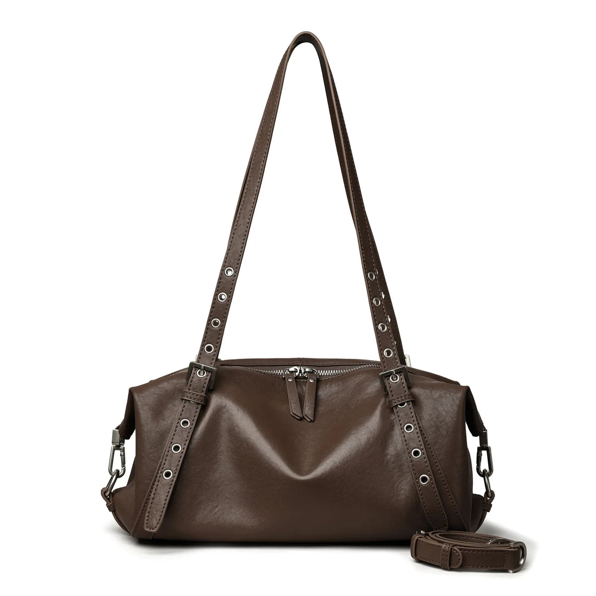 Women Bags Genuine Leather Messenger Crossbody Handbags Large Capacity Tote Shoulder Purses Elegant Daily Office Travel Shopping